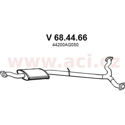 Střední díl výfuku FENNO/IMASAF ACI V 68.44.66