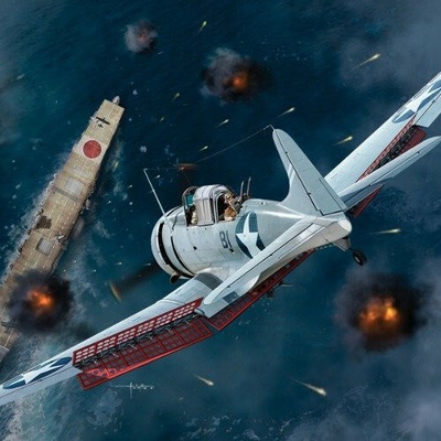 Academy 12345 SBD-3 Battle of Midway 1:48