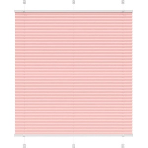 vidaXL Плисирана щора Розово 120x150 cm Ширина на плата 119, 4 cm (4015453)