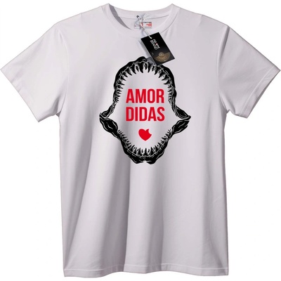 NOONEBRAND Тениска Amor Didas любовно сърце - L, Black