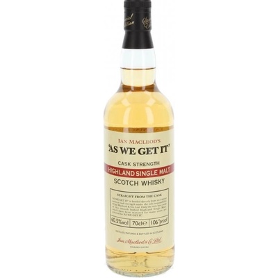 As We Get It Highland 60,5% 0,7 l (holá láhev)