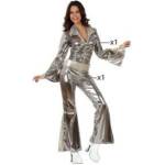 BigBuy Carnival Маскировъчен костюм за възрастни Disco Сребрист Размер XXL d1e52a