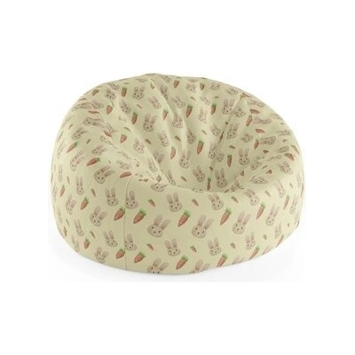 Sablio Sedací vak Cocoon Zajíček s mrkví 75 x 45 x 35 cm