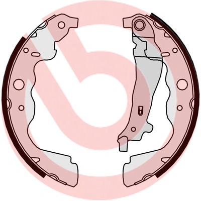 BREMBO Sada brzdových čelistí S 68 546 | Zboží Auto