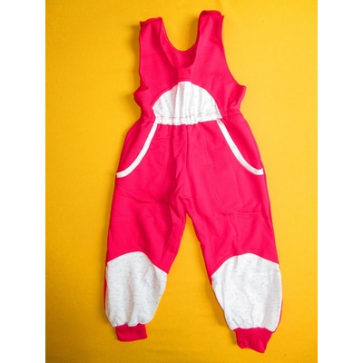 Pletex ČR Tepláky s laclem Míša 2 růžová+bílá