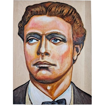 ВЕЛИКИТЕ БЪЛГАРИ ЦВЕТНА ДЪРВОРЕЗБА ВАСИЛ ЛЕВСКИ