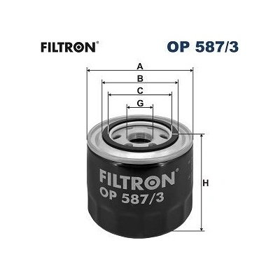 FILTRON Olejový filter OP 587/3