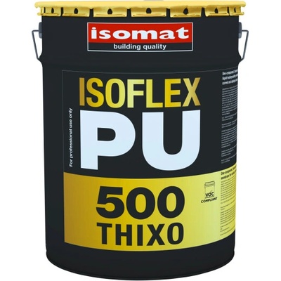 ISOMAT ISOFLEX-PU 500 THIXO - Tixotropná, polyuretánová hydroizolácia s UV ochranou pre šikmé povrchy Farba: Biela, Hmotnosť: 6 kg