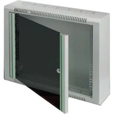 Security Professionals Комуникационен шкаф Security Professionals MR. WTR06U15.02, 19", 6U, 600 x 150 x 360, жилищен, slim дизайн, секретна ключалка, 4мм темперирано стъкло, сив (MR.WTR06U15.02)