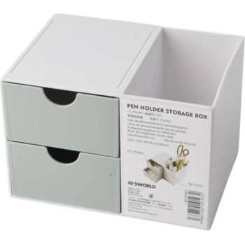 Sworld Органайзер за бюро, с 2 чекмеджета, зелен (1060180098)