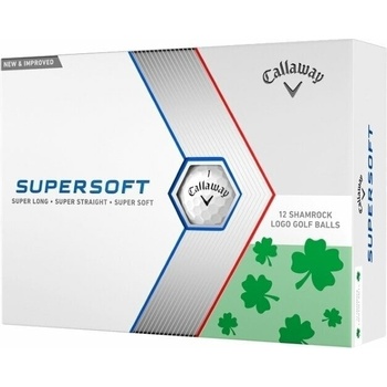 Callaway Supersoft Shamrock 23 2-plášťové biela 12 ks