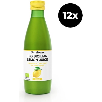 GymBeam BIO Šťáva ze sicilských citronů 250 ml