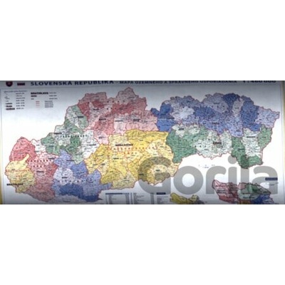 Shocart Slovensko administratívna mapa 1: 460 000 lamino+ lišta