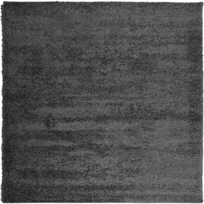 Шаги килим с дълъг косъм, модерен, антрацит, 200x200 см