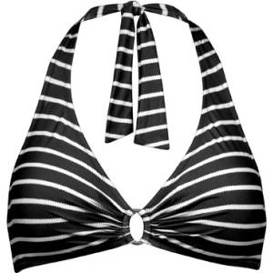 Lidea Дамско бикини горнище Lidea Women's Line Up Halter Bikini Top - Black / White - размер 36 (150-6296-0123)