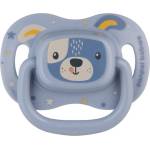 Canpol Силиконова симетрична залъгалка Canpol - Cute Animals, 6-18 м, синя (34/925_blu) - baby
