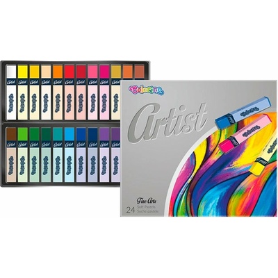 Colorino Artist štvorhranné suché pastely 24 ks