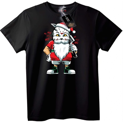 NOONEBRAND Тениска Дядо Коледа Хокеен Герой - XS, White