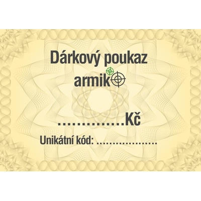 Dárkový poukaz Armik.cz, 1000