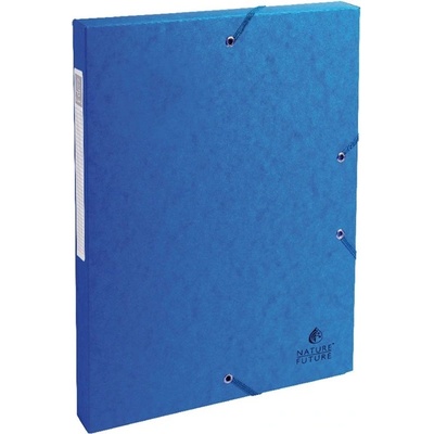 Exacompta A4 2, 5 cm синя преспандирана картонена гумена кутия P2070-0186 (P2070-0186)