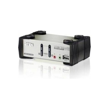 ATEN Превключвател KVMP ATEN CS1732B, 2-портов, PS/2-USB, VGA, Audio, CS1732B