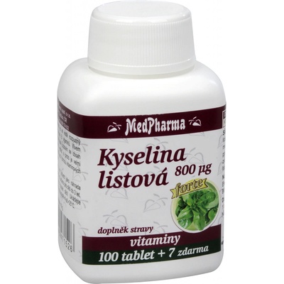MedPharma Kyselina listová 800mcg 107 tabliet