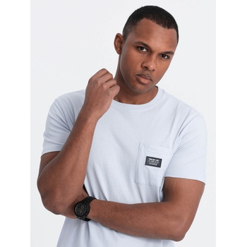 Ombre Clothing Светлосиня мъжка тениска с джоб Омбре Облекло Ombre Clothing | Sin | МЪЖЕ | S