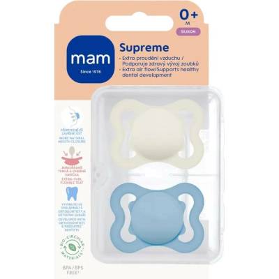 Mam Dudlík Supreme 2 ks béžová/tyrkysová