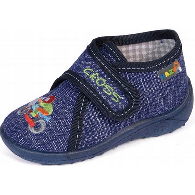 Chlapčenské papuče s vložkou denim Nazo