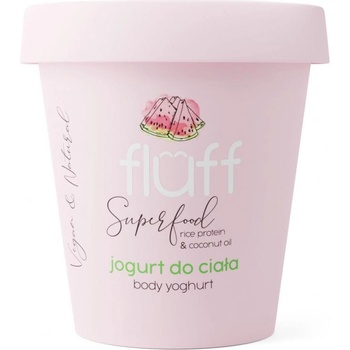 Fluff Подхранващ йогурт за тяло с оризов протеин, диня, 180 ml