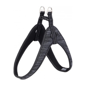 Rogz FAST FIT XS - Модерен нагръдник с подплата за кучета, 12мм/36 см. - черен