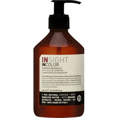 Insight Incolor Anti-Yellow Shampoo šampón proti žltnutiu odtieňov 400 ml