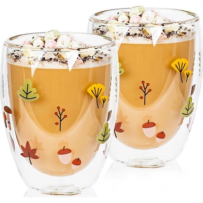 4Home Termo sklenice Autumn Hot&Cool 2 x 350 ml