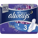 Always Дамски превръзки с крилца Always Platinum - Ultra Night, 6 броя