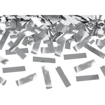 PartyDeco Vystrelovacie konfety 40 strieborné