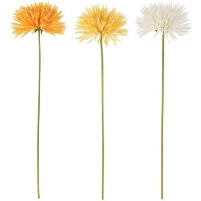 Set tří umělých květin J-line Liras 60 cm