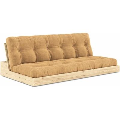 Karup Design Menčestrová rozkladacia pohovka 196 cm Base vo svetlohnedo-horčicovej farbe