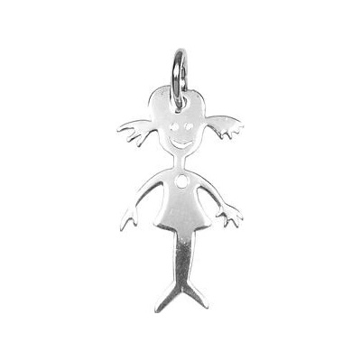 Infinitysilver Stříbrný přívěsek holčička 441226