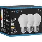 Mexen Nova 3x LED крушка E27, G45, 4W, Топла - 3000K, 420 lm - L101-E27-0430-01x03 (L101-E27-0430-01x03)