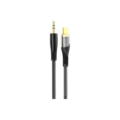 XO Аудио кабел XO Clear NB-R241B, USB-C към 3.5 мм жак, 1.0 м, черен (NB-R241B)