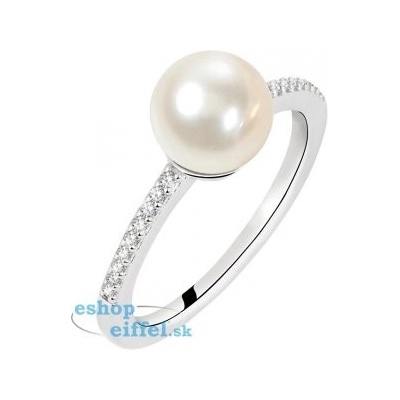 Morellato strieborný prsteň s perlou Perla SANH070