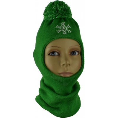 detská kukla s brmbolcom a výšivkou zelená