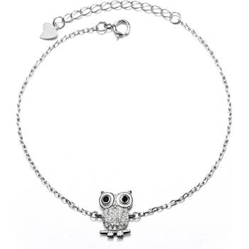 DELIS Сребърна гривна, jw656, модел сова, с родиево покритие (jw656)