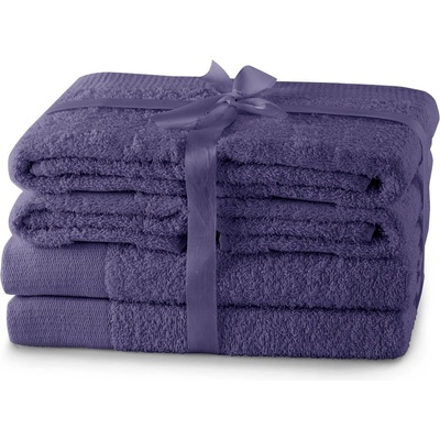 Restilo Лилави памучни хавлии и кърпи за баня в комплект от 6 бр. от тери Amari - Restilo (120041366)