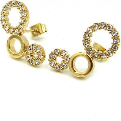 Steel Jewelry náušnice GOLD Chirurgická ocel NS231230