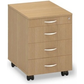 Interier Říčany Alfa 500 mobilní se 4 zásuvkami 44,3 x 60 x 60 cm buk