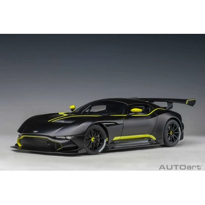 AUTOart Aston Martin Vulcan matná čierna s limetkovo zelenými pruhmi 1:18 20151:18