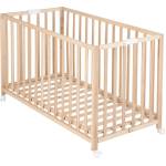Roba Сгъваемо детско легло на колела в естествен цвят 60x120 cm Fold up - Roba (287100NA)