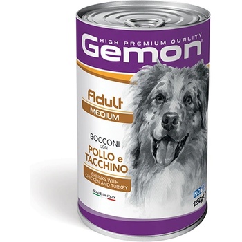 Консерва Gemon Medium Adult Chicken& Turkey - 15кг