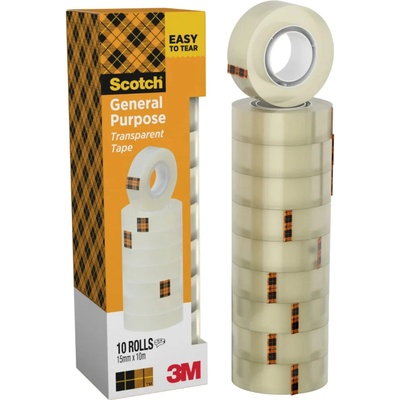 Scotch® Průhledná páska 15 mm x 10 m